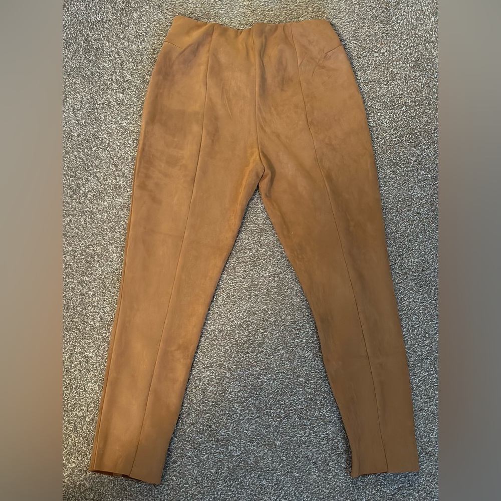 High waisted suede fashion nova pants size XL (small whole n crouch) pictured